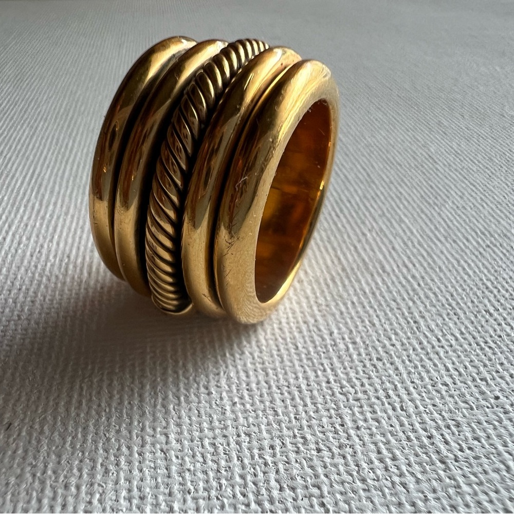 Soko 24k Gold Plated Spinning Ring - Size 8 - Ethical B Corp